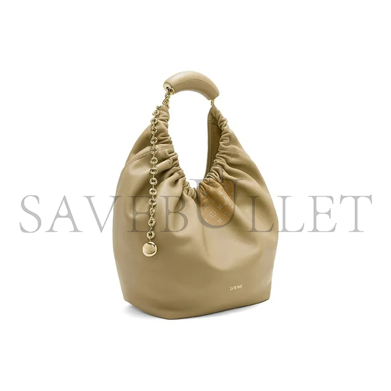 L0ew* medium soft nappa sheep leather squeeze bag a914q37x01-9584 (34*33*13.5cm)